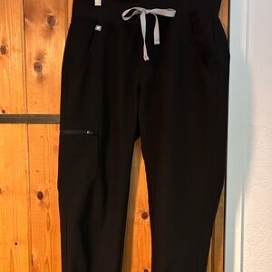 Figs Black Technical Collection Scrub Pants